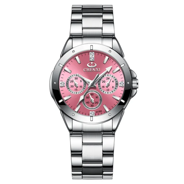 CHENXI Women's Fashion Steel Watches Ladies Luxury Diamond Simple style Quartz Watch Cheap Clock Relogio Masculino, 6 colos
CHENXI Women's Fashion Steel Watches Ladies Luxury Diamond Simple style Quartz Watch Cheap Clock Relogio Masculino, 6 colos