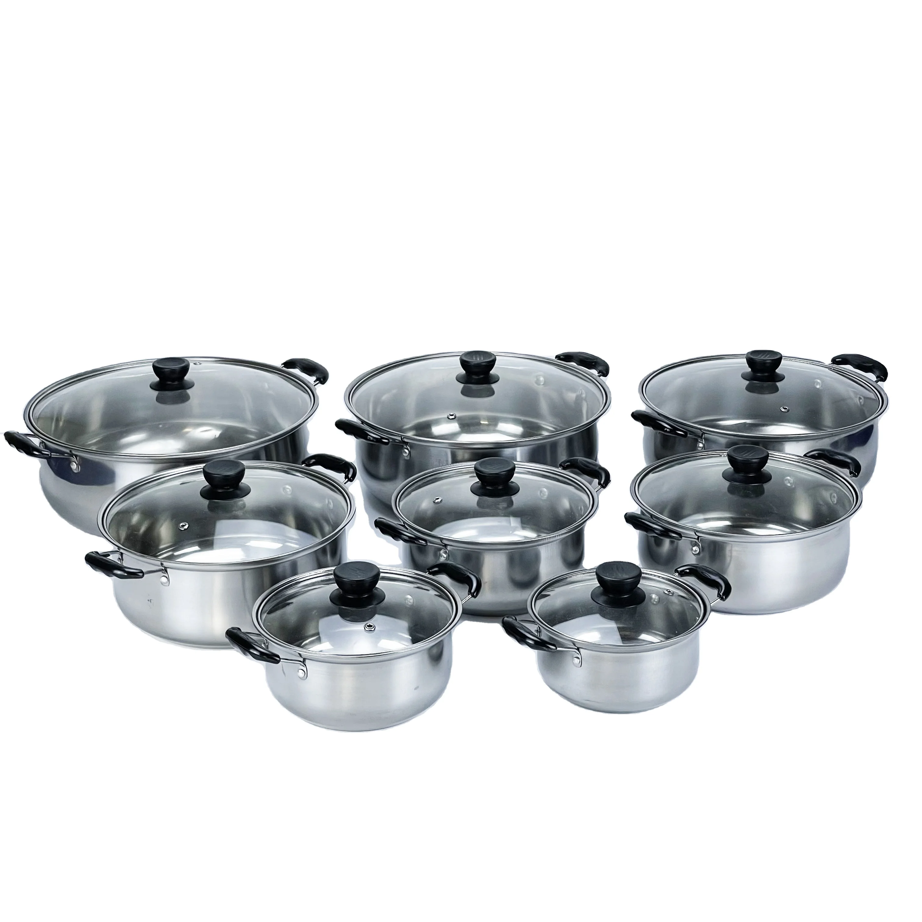 Home Kitchen 5pcs set Glass Lid 555 Cookware Stainless Steel Cooking Pot set, Stainless steel color 
Home Kitchen 5pcs set Glass Lid 555 Cookware Stainless Steel Cooking Pot set, Stainless steel color