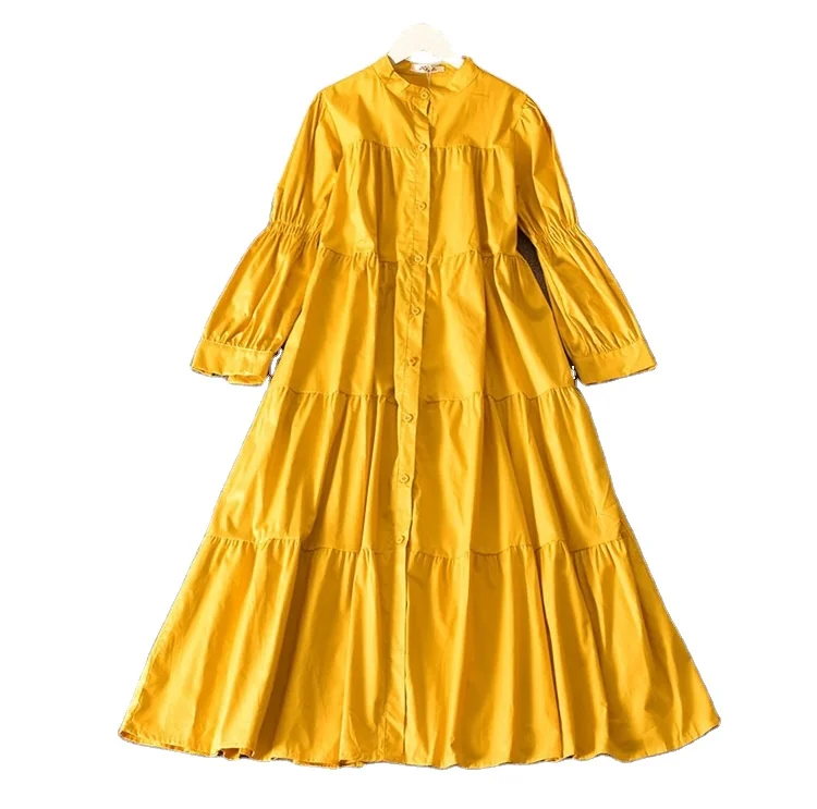 Large women's dress cotton hemp loose skirt Hepburn cardigan holiday A-line dress, Five color
Large women's dress cotton hemp loose skirt Hepburn cardigan holiday A-line dress, Five color