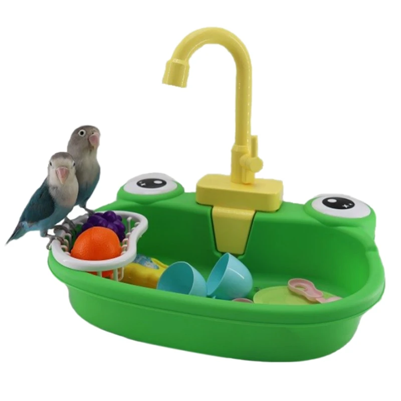 Bird Bath Tub with Faucet Funny Automatic Pet Parrots Pool Shower Cleaning Tools for Small Bird Feeder, 7 color
Bird Bath Tub with Faucet Funny Automatic Pet Parrots Pool Shower Cleaning Tools for Small Bird Feeder, 7 color