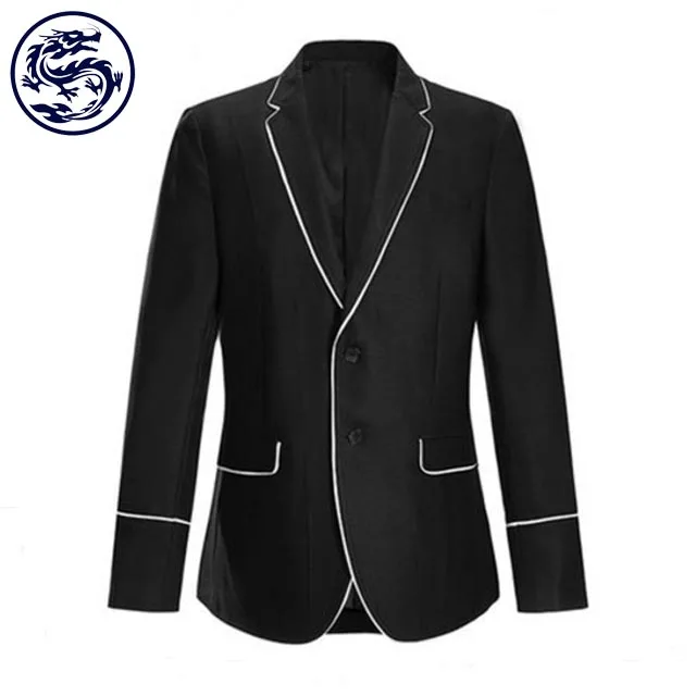 Zhongshan Дракон Форма Формальные Черный блейзер костюмы для мужчин