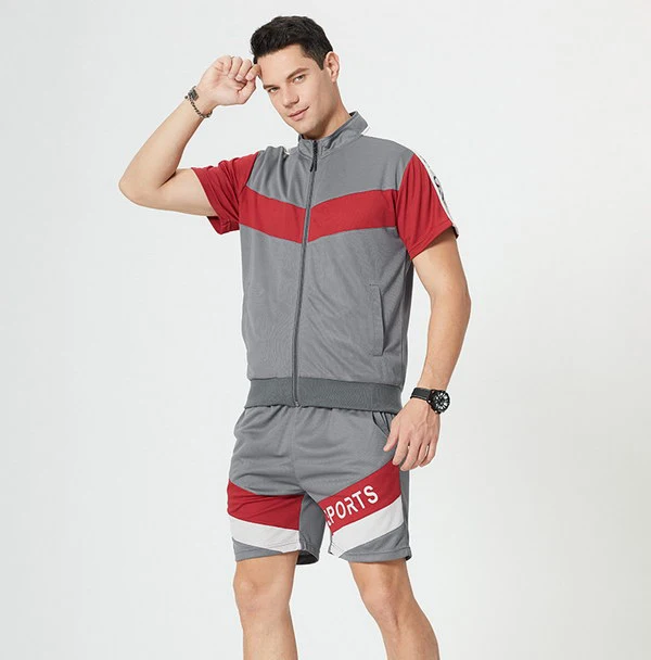 New Good Quality Summer Youth Short Sleeve Suit Fashion Color Matching Sportswear Two Pieces Suit, As pictures
New Good Quality Summer Youth Short Sleeve Suit Fashion Color Matching Sportswear Two Pieces Suit, As pictures