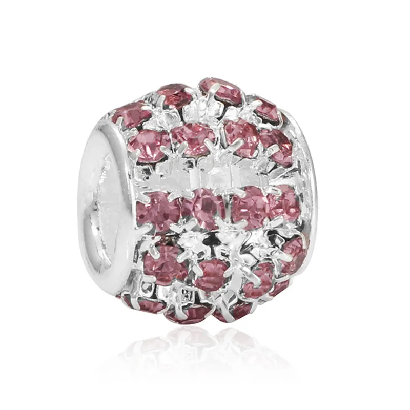 High Quality Crystal Heart Charm Bead Fits Bracelet Pink Fan Pattern Spacer Clip Charm Beads For Jewelry Making Kralen Abalorio, As per picture
High Quality Crystal Heart Charm Bead Fits Bracelet Pink Fan Pattern Spacer Clip Charm Beads For Jewelry Making Kralen Abalorio, As per picture