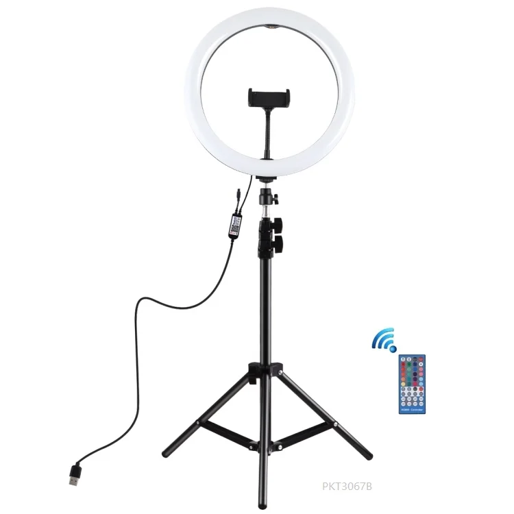1.1m Tripod Stand 30cm RGBW Adjustable Beauty Photography Makeup Ring Light Lamp for Camera Selfie Led Camera Light
1.1m Tripod Stand 30cm RGBW Adjustable Beauty Photography Makeup Ring Light Lamp for Camera Selfie Led Camera Light