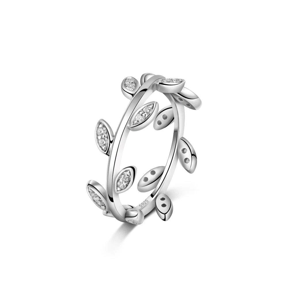 Simple leaf shape design exquisite 925 Sterling Silver Charm women's fashion ring
Simple leaf shape design exquisite 925 Sterling Silver Charm women's fashion ring