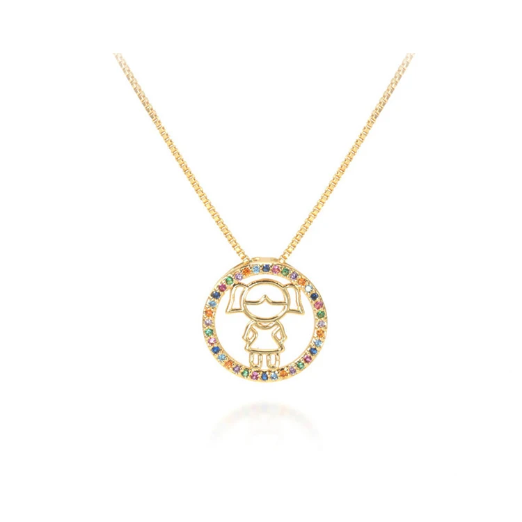 Fashion trend cartoon character pendant necklace accessories female jewelry factory direct sales, Picture shows
Fashion trend cartoon character pendant necklace accessories female jewelry factory direct sales, Picture shows