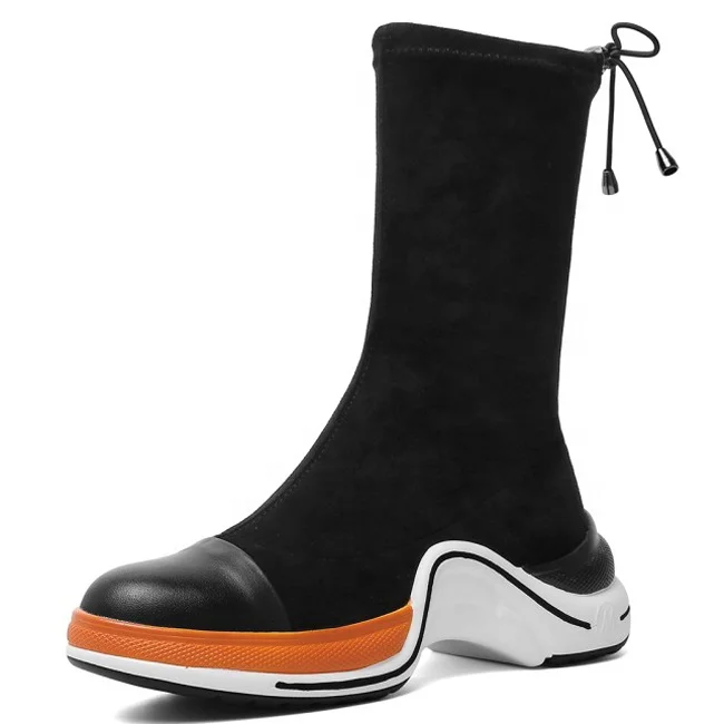 Women's Sports Shoes Korean Style Fashion Sneakers Ankle Boots Elastic Suede Lace Up Casual Sports Short Boots for Women Shoes, Black
Women's Sports Shoes Korean Style Fashion Sneakers Ankle Boots Elastic Suede Lace Up Casual Sports Short Boots for Women Shoes, Black