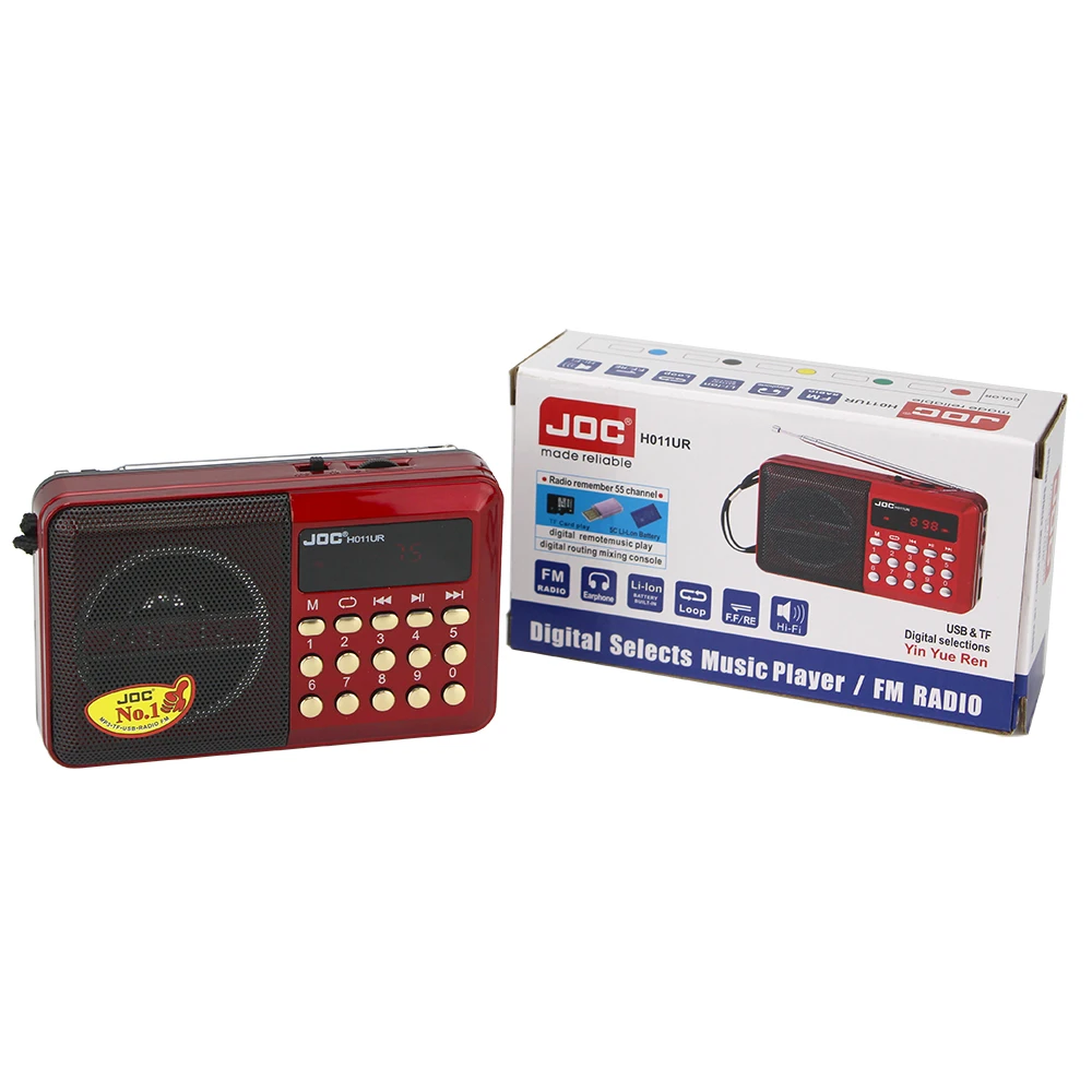 Hot selling radio Rechargeable Pocket Digital FM Radio USB TF BL-5C Battery Mini FM Radio Mp3 Player JOC H011UR, Red
Hot selling radio Rechargeable Pocket Digital FM Radio USB TF BL-5C Battery Mini FM Radio Mp3 Player JOC H011UR, Red
