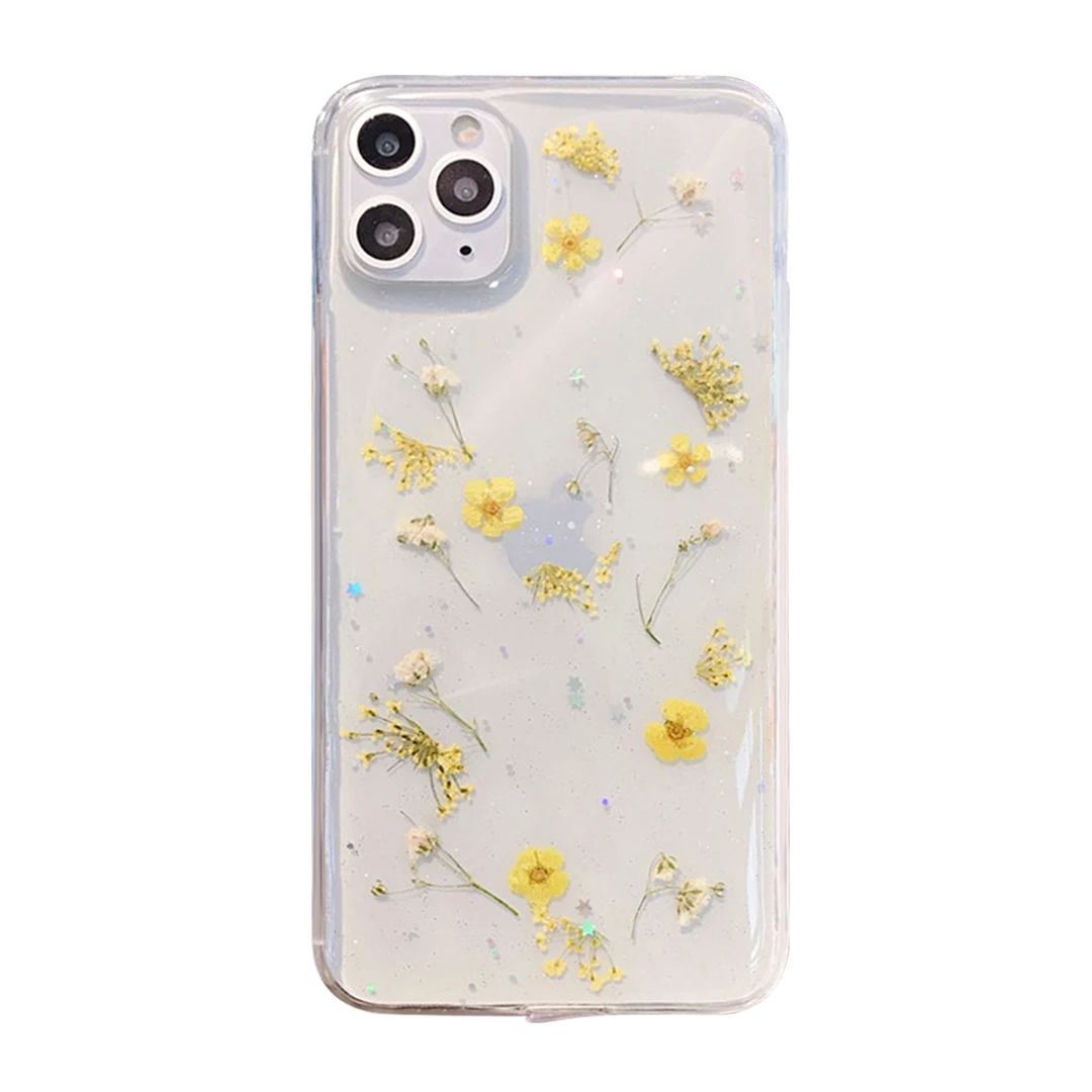 Real Dry Flowers Transparent Soft Case For iPhone 13 12Mini 11 Pro XS MAX XR X SE2020 7 8 Plus Glitter Flower Clear TPU Cover
Real Dry Flowers Transparent Soft Case For iPhone 13 12Mini 11 Pro XS MAX XR X SE2020 7 8 Plus Glitter Flower Clear TPU Cover