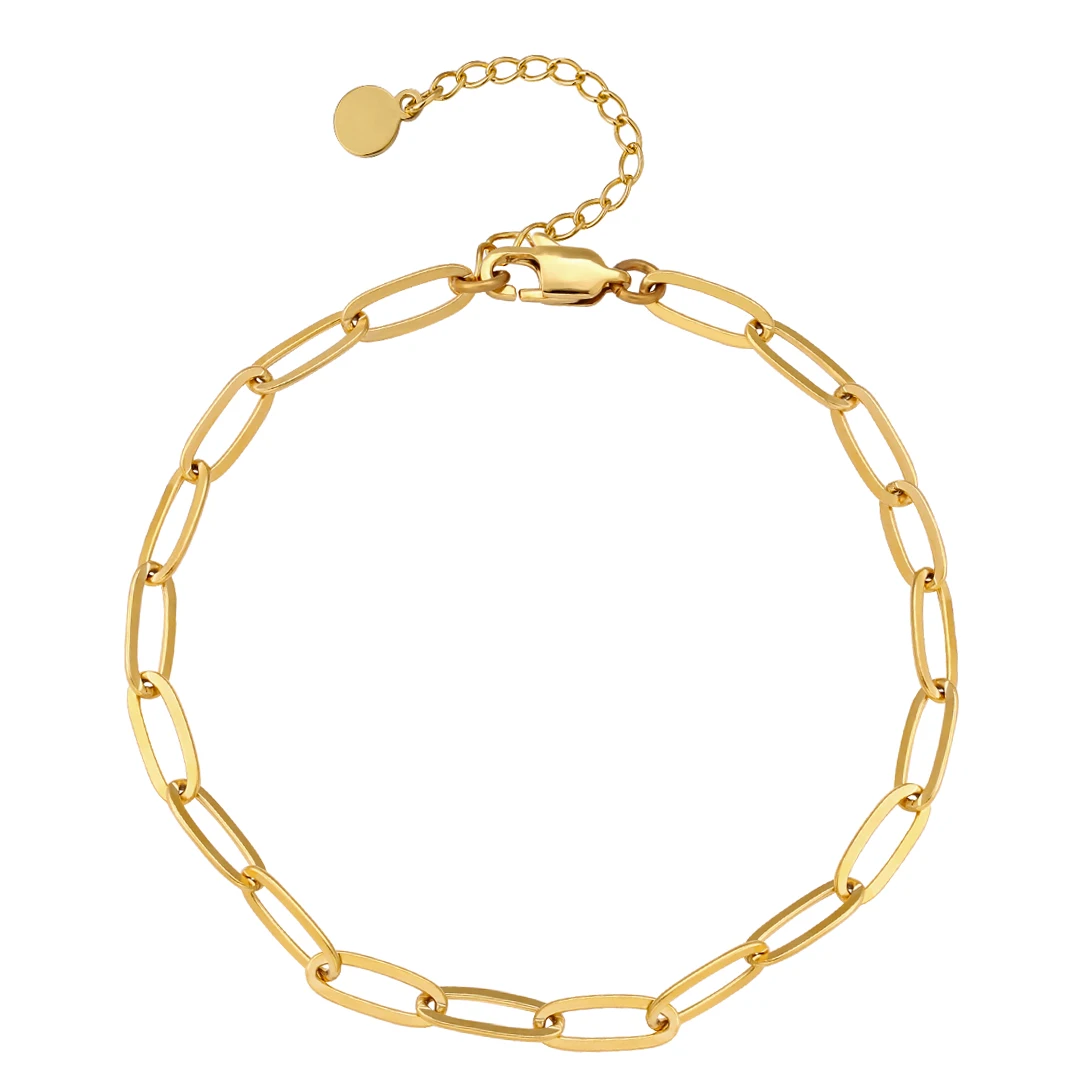KRKC 2021 summer custom simple ankle jewelry adjustable stainless steel 14K 18K gold plated foot chain link anklet for women
KRKC 2021 summer custom simple ankle jewelry adjustable stainless steel 14K 18K gold plated foot chain link anklet for women