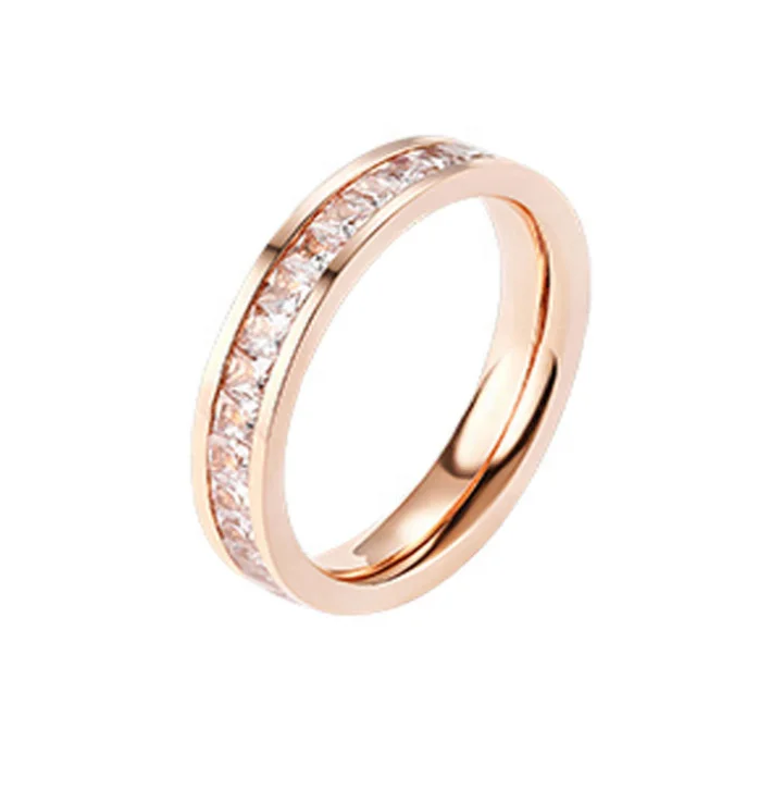 Classical Rose Gold Full Diamond Crystal Rings Stainless Steel Ring, Sliver/gold/rose gold
Classical Rose Gold Full Diamond Crystal Rings Stainless Steel Ring, Sliver/gold/rose gold
