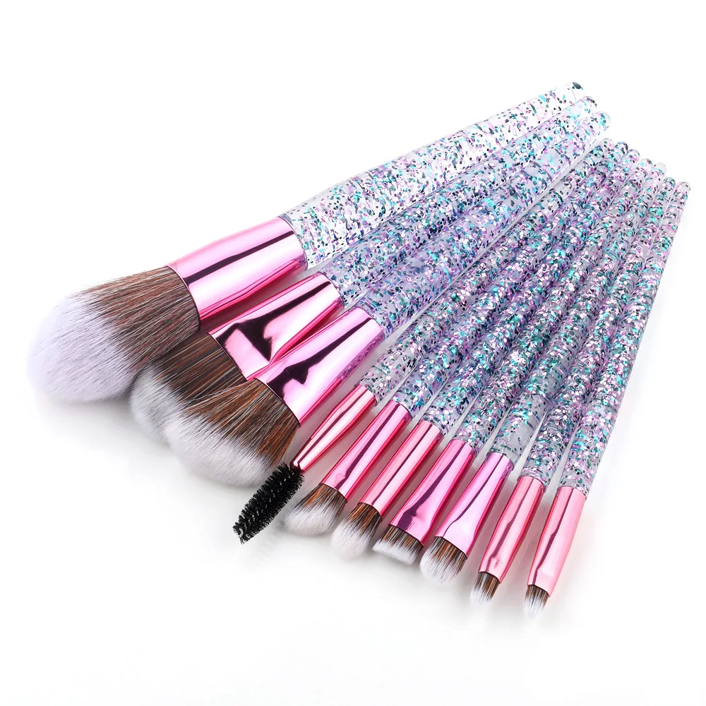 10pcs/set High quality makeup brushes set cosmetic brush beauty tool kits for Foundation eyebrow powder lip eye shadow tools, Crystal
10pcs/set High quality makeup brushes set cosmetic brush beauty tool kits for Foundation eyebrow powder lip eye shadow tools, Crystal