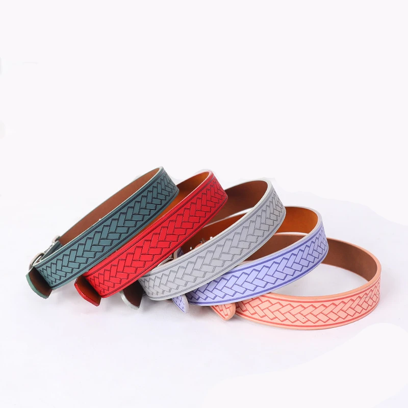 Wholesale Custom Best Selling Pet Supplies Pet Collar PU Leather Dog Collar, As picture
Wholesale Custom Best Selling Pet Supplies Pet Collar PU Leather Dog Collar, As picture