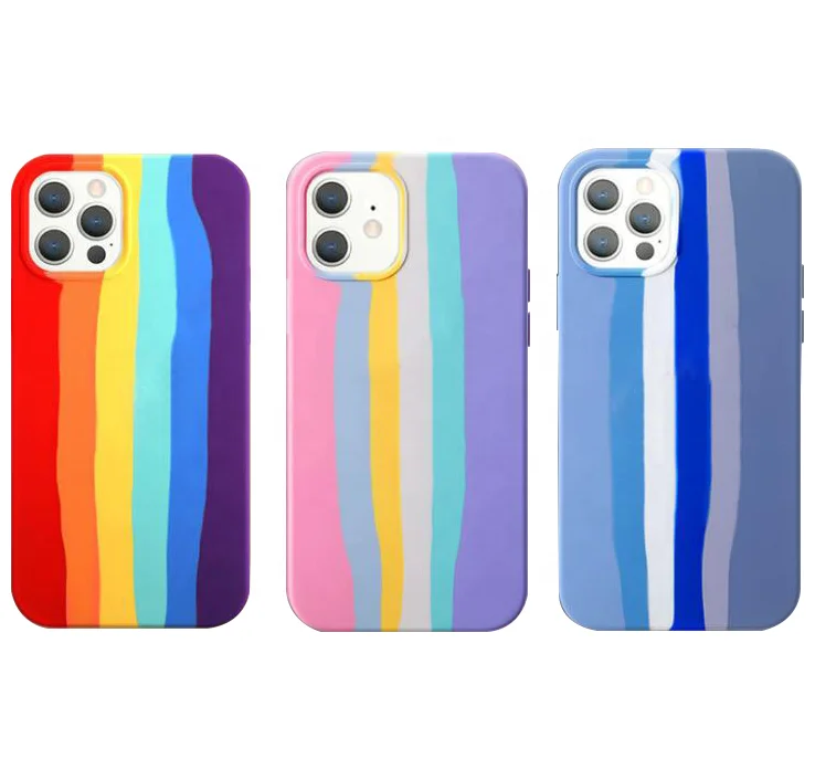 Unique Rainbow Mobile Cell Back Cover Shockproof Luxury Custom Liquid Silicone Designer Phone Case for iphone 13 12 11 Pro Max
Unique Rainbow Mobile Cell Back Cover Shockproof Luxury Custom Liquid Silicone Designer Phone Case for iphone 13 12 11 Pro Max