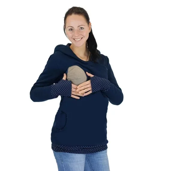 Sweater nursing clothing Amazon autumn and winter new pregnant women plus velvet thick hooded long-sleeved half-finger, Shown
Sweater nursing clothing Amazon autumn and winter new pregnant women plus velvet thick hooded long-sleeved half-finger, Shown