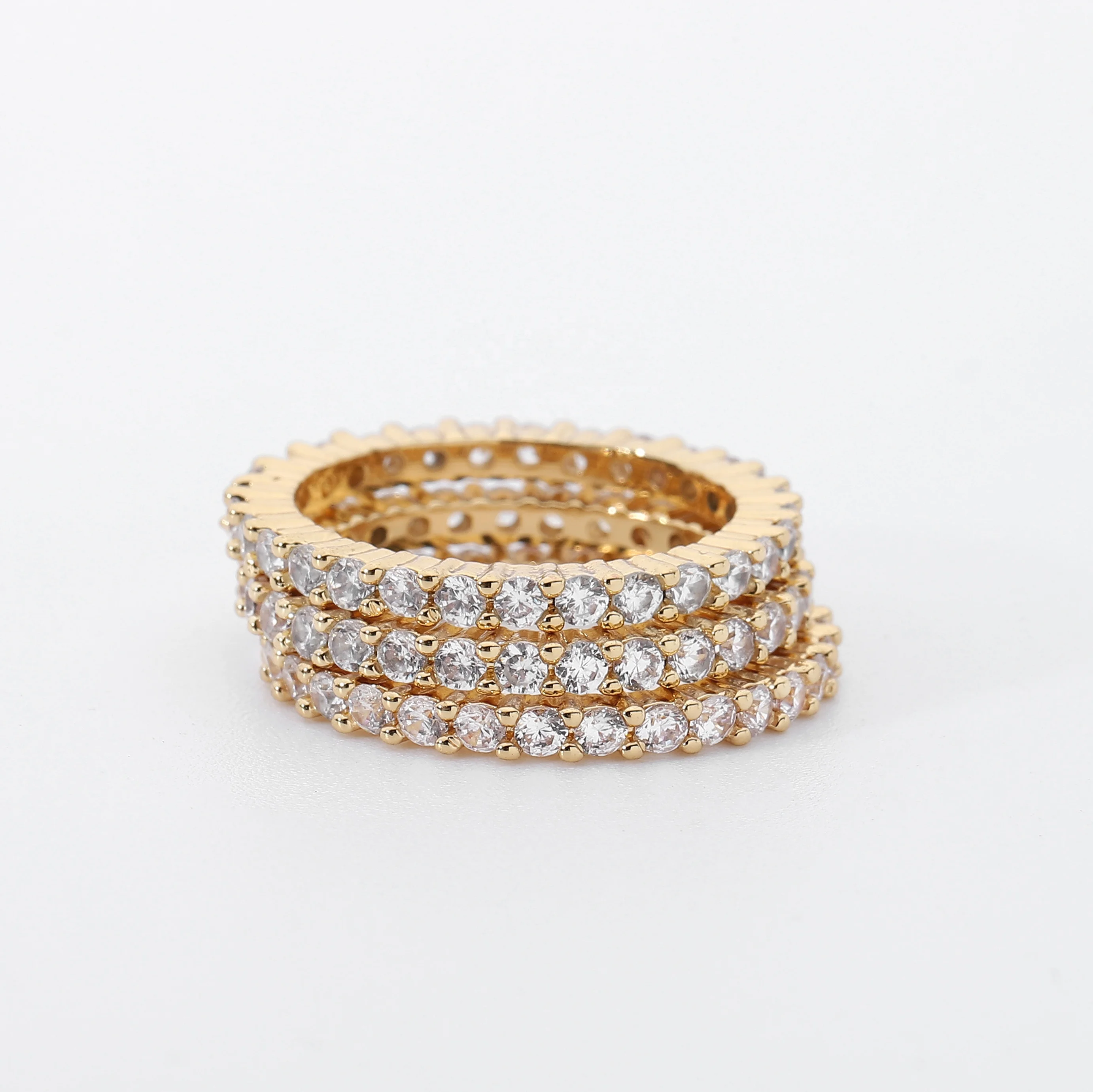 Elegant Fine Gold Plated Round cut Zircon Ring Engagement Bride Wedding Jewerly Full Cz Zirconia Stacking Ring
Elegant Fine Gold Plated Round cut Zircon Ring Engagement Bride Wedding Jewerly Full Cz Zirconia Stacking Ring