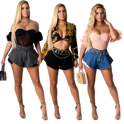 F40509A fashion a stylish quality loose wash stretch denim shorts jean shorts jeans shorts women, As picture
F40509A fashion a stylish quality loose wash stretch denim shorts jean shorts jeans shorts women, As picture