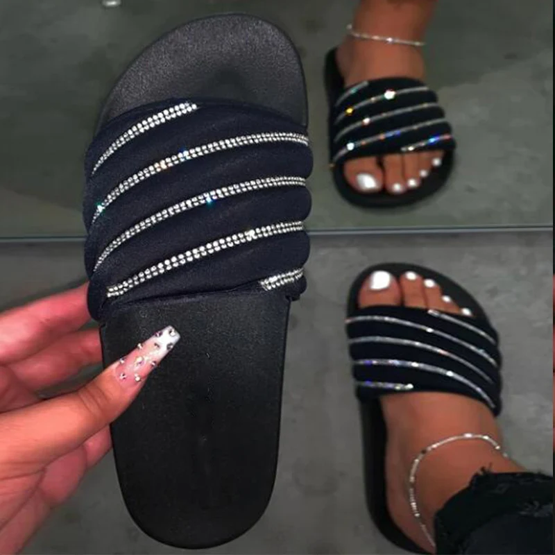 Summer Slippers Crystal Platform Women's Shoes Bling Fashion Comfortable Ladies Slides Casual Outdoor Beach Shoes Female
Summer Slippers Crystal Platform Women's Shoes Bling Fashion Comfortable Ladies Slides Casual Outdoor Beach Shoes Female