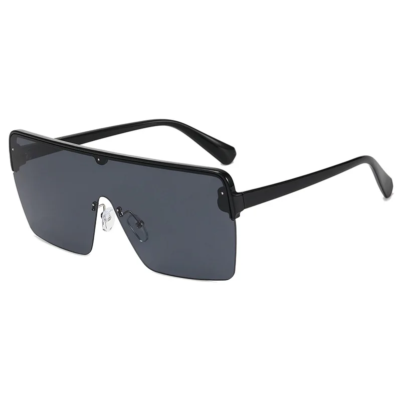 One Piece Lens oversized fashion sunglasses Men Women Flat Top Black square frame sunglasses
One Piece Lens oversized fashion sunglasses Men Women Flat Top Black square frame sunglasses