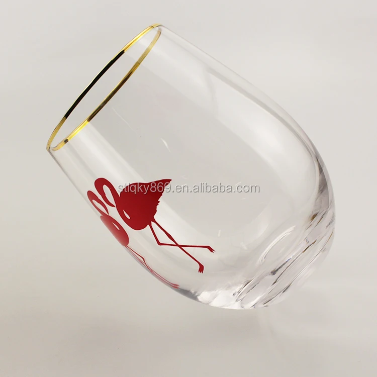 500ml red wine glasses cup stemless wine glass machine made