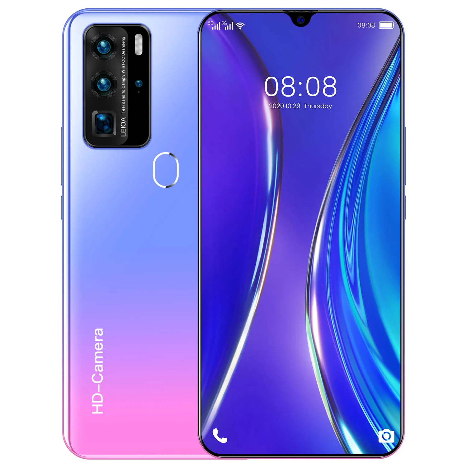 2021 Amazon Hotsale P80 Pro Smart Phone Gradient Color MTK6889 Octa core 64GB/128GB/256GB/512GB Face ID android cell phones, Black, gradient purple,luminous blue
2021 Amazon Hotsale P80 Pro Smart Phone Gradient Color MTK6889 Octa core 64GB/128GB/256GB/512GB Face ID android cell phones, Black, gradient purple,luminous blue