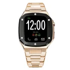 No Smart 44mm Stainless Steel Luxury Custom Logo Watch Case For Apple Series 4/5/6 Iwatch