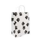 fashion design white recyclable custom kraft paper bag shopping