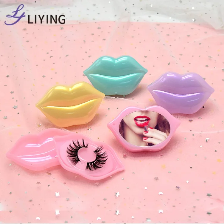 new custom logo mini compact makeup mirror lip shape eyelashes packaging box with mirror
new custom logo mini compact makeup mirror lip shape eyelashes packaging box with mirror