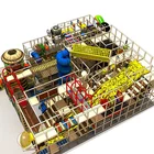 kids maze game with ball pool wave slide commercial indoor playground equipment