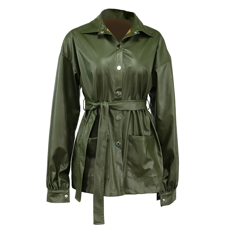Hot-Selling New Women's Motorcycle Jacket Belt Mid-Length Leather Coat Female, Picture
Hot-Selling New Women's Motorcycle Jacket Belt Mid-Length Leather Coat Female, Picture