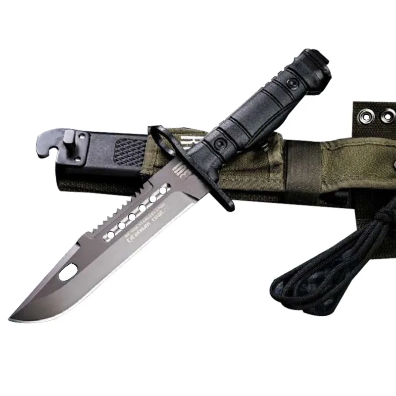 Фиксированным лезвием Ножи Bushcraft выживания прямой тактический Охота Кемпинг ручной работы высокое качество EDC инструмент