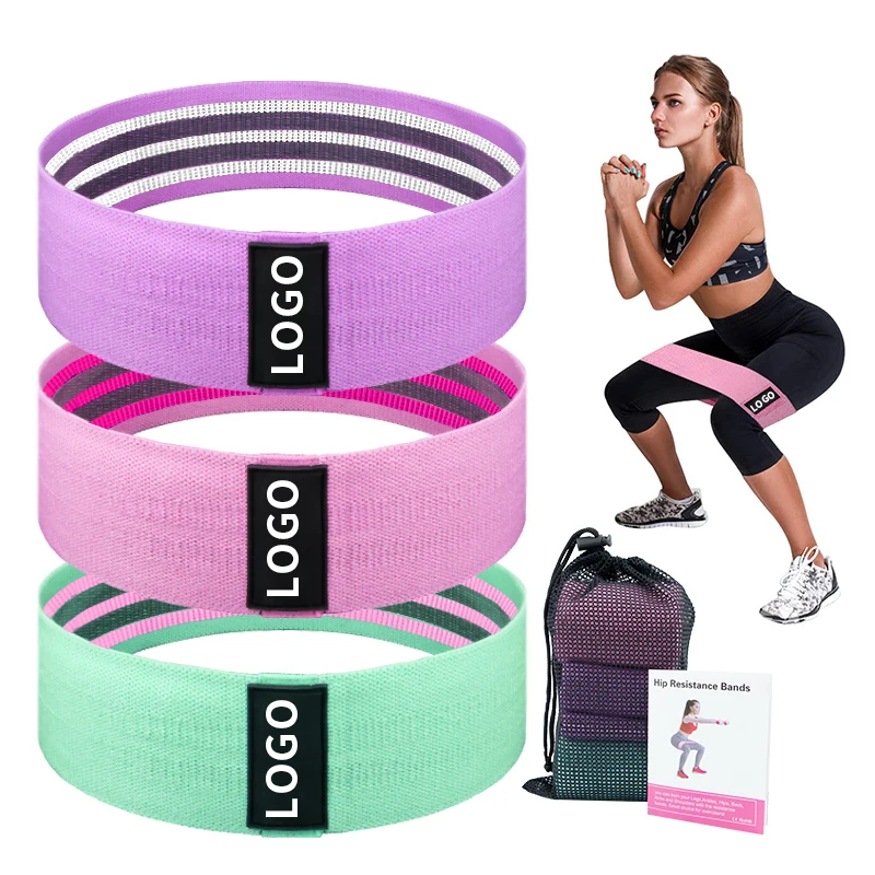 Custom Logo Fitness Exercise Printed Hip Booty Bands Fabric Loop Resistance Bands for Legs Glutes, Customized color
Custom Logo Fitness Exercise Printed Hip Booty Bands Fabric Loop Resistance Bands for Legs Glutes, Customized color