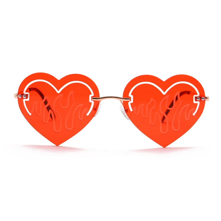 Love shape frame sunglasses fashion rimless sunglasses Halloween party sunglasses women
Love shape frame sunglasses fashion rimless sunglasses Halloween party sunglasses women