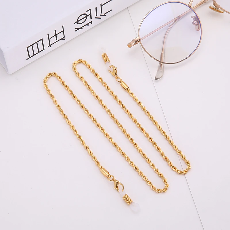 Fashionable Metal Twisted Sunglasses Glasses Chain Eyewear Accessory Ladies Neck Chain Necklace MaskChain Eyeglass Holder Stand
Fashionable Metal Twisted Sunglasses Glasses Chain Eyewear Accessory Ladies Neck Chain Necklace MaskChain Eyeglass Holder Stand