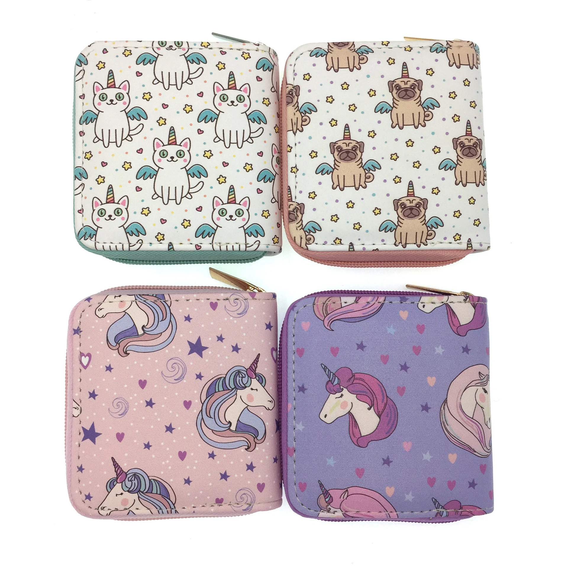 Fashion Rainbow Unicorn Series PU Leather Zipper Small Wallet for Women Children's Coin Purses Gift
Fashion Rainbow Unicorn Series PU Leather Zipper Small Wallet for Women Children's Coin Purses Gift
