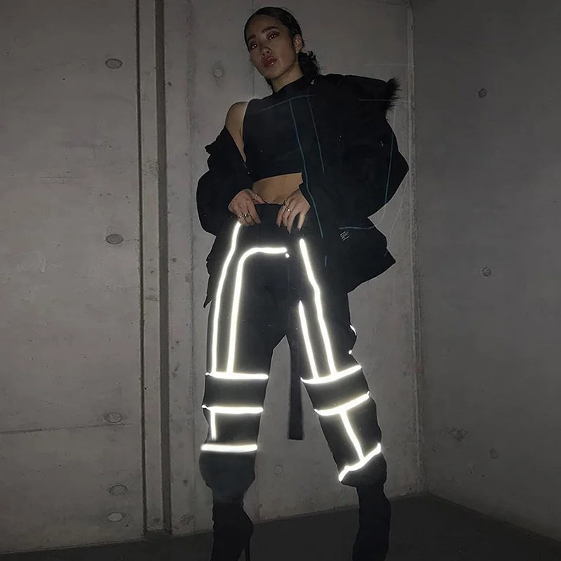 Aselnn wholesale female women reflective joggers for ladies byxor women tracksuit pants
Aselnn wholesale female women reflective joggers for ladies byxor women tracksuit pants