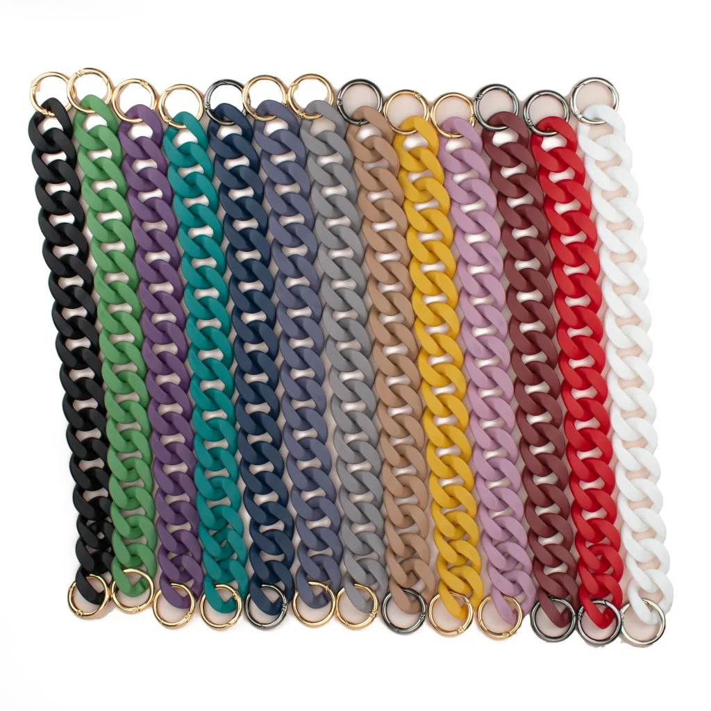 Acrylic Plastic Chain Fashion Multi Color Handbag Matt Chunky Chain Blank Resin Bag Handle for Women, As picture
Acrylic Plastic Chain Fashion Multi Color Handbag Matt Chunky Chain Blank Resin Bag Handle for Women, As picture