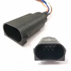 Motorcycle Auto Car Electrical Tyco 22AWG 6pin Male Cable Plug Connector Cable Assembly