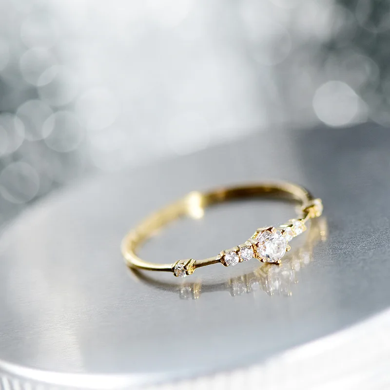 Tik Tok accessorie 14 karat gold ring small fresh 7 zirconium diamond ladies small ring style slim ring
Tik Tok accessorie 14 karat gold ring small fresh 7 zirconium diamond ladies small ring style slim ring