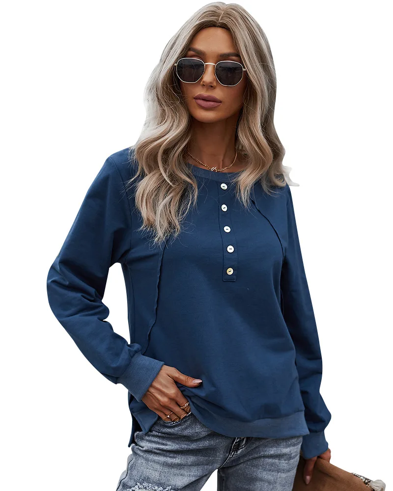 Factory Price Long Sleeve Crew-neck Hoodie Women Autumn Fall Daily Casual Sweatshirt, 5 colors
Factory Price Long Sleeve Crew-neck Hoodie Women Autumn Fall Daily Casual Sweatshirt, 5 colors