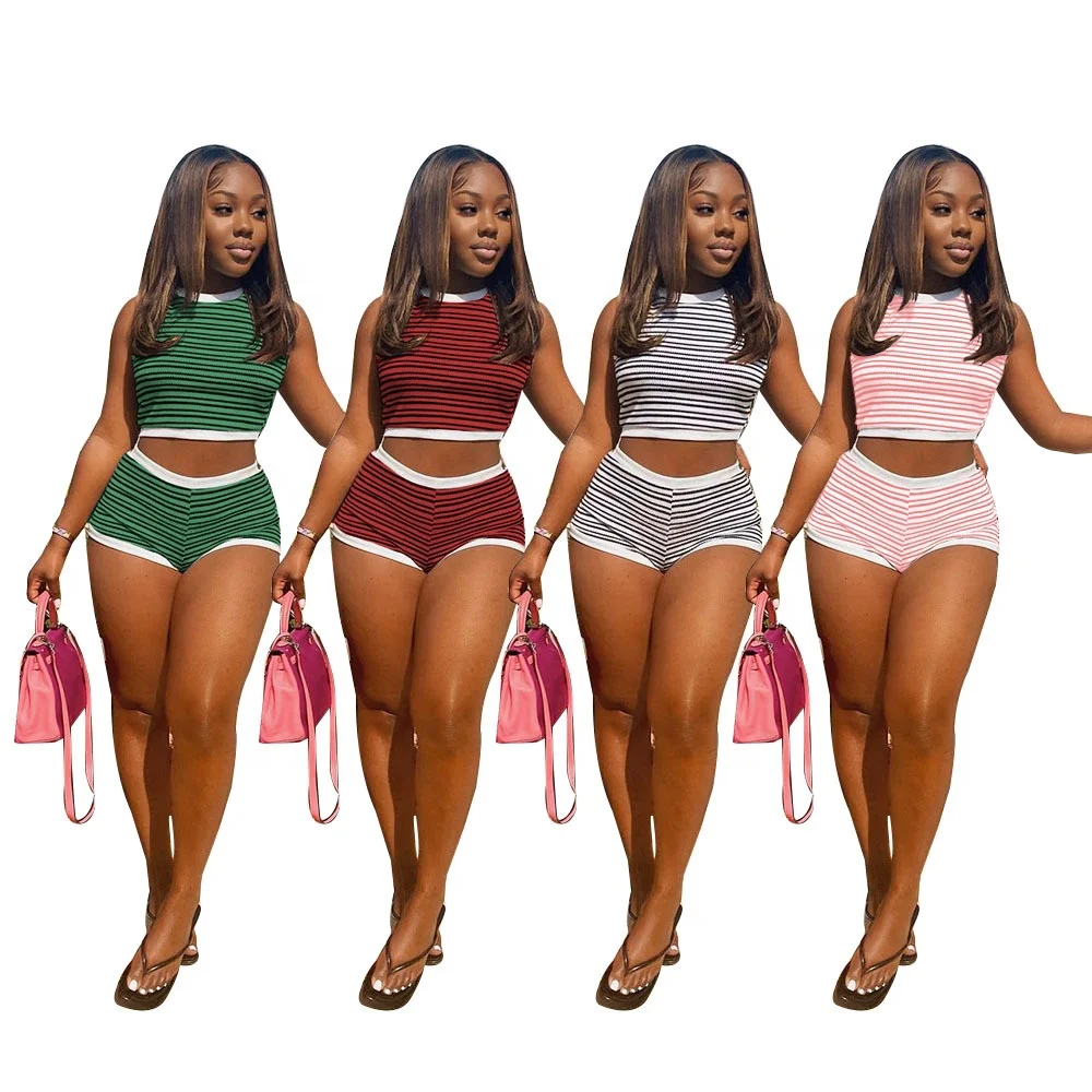 Hot design summer women striped two piece sport jogging sets custom logo biker short set 2 piece tracksuits for women
Hot design summer women striped two piece sport jogging sets custom logo biker short set 2 piece tracksuits for women