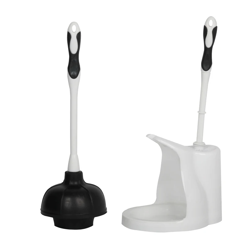 Toilet bowl brush with plunger Set
