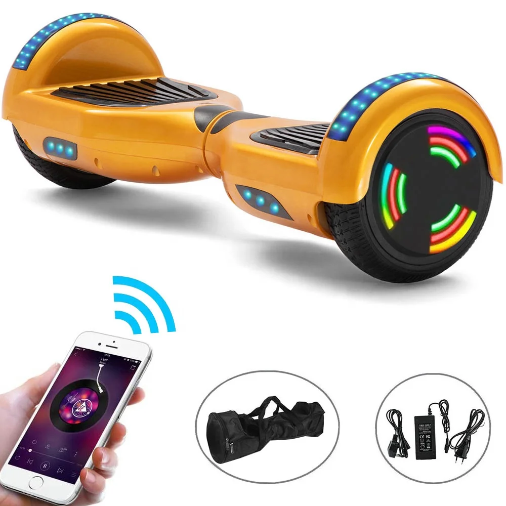 Electric Scooters 6.5 Inch Gold 2 Wheels E-skateboard LED Remote Key Bag Self-balancing Scooter For kids Hoverboard
Electric Scooters 6.5 Inch Gold 2 Wheels E-skateboard LED Remote Key Bag Self-balancing Scooter For kids Hoverboard