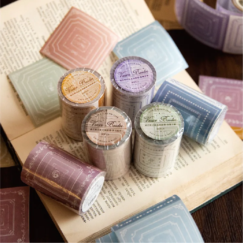 1pcs/pack Adhesive tape Venetian bezel series retro European cutting film decorative stickers hand tent DIY 6 models
1pcs/pack Adhesive tape Venetian bezel series retro European cutting film decorative stickers hand tent DIY 6 models
