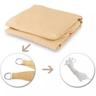 shade sail golden supplier HDPE shade cloth for outdoor shading
