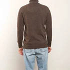 OEM ODM Custom Winter Autumn Knitted Slim Pullover 100% Merino Wool Men Turtle Neck Sweater