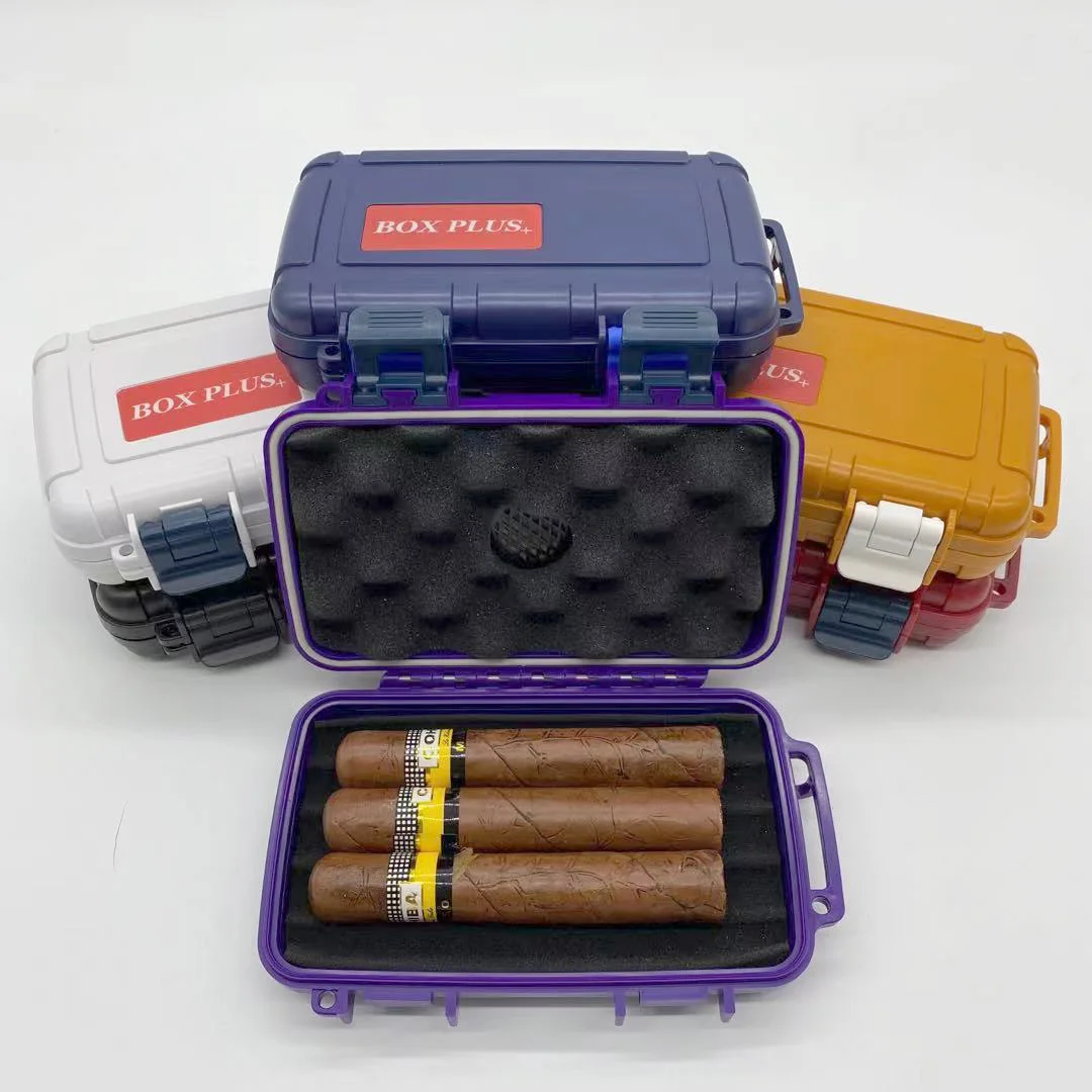 Cigar Manufacturing Customized Logo Hard Plastic Mini Portable Travel Cigar Case with cutter lighter, Accept custom color
Cigar Manufacturing Customized Logo Hard Plastic Mini Portable Travel Cigar Case with cutter lighter, Accept custom color