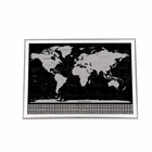 New Custom Printing 250gsm Travel Poster Deluxe Scratch Off World Map FBA Poster with custom logo
