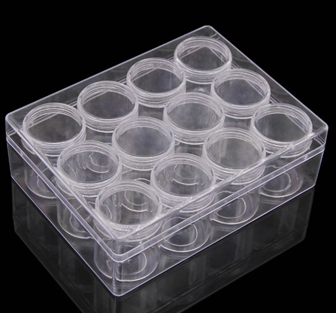 20g Container Large High Transparent 12 Grid Set Small Items Medicine Jewelry Creative Storage Box Diamond Box Spiral
20g Container Large High Transparent 12 Grid Set Small Items Medicine Jewelry Creative Storage Box Diamond Box Spiral