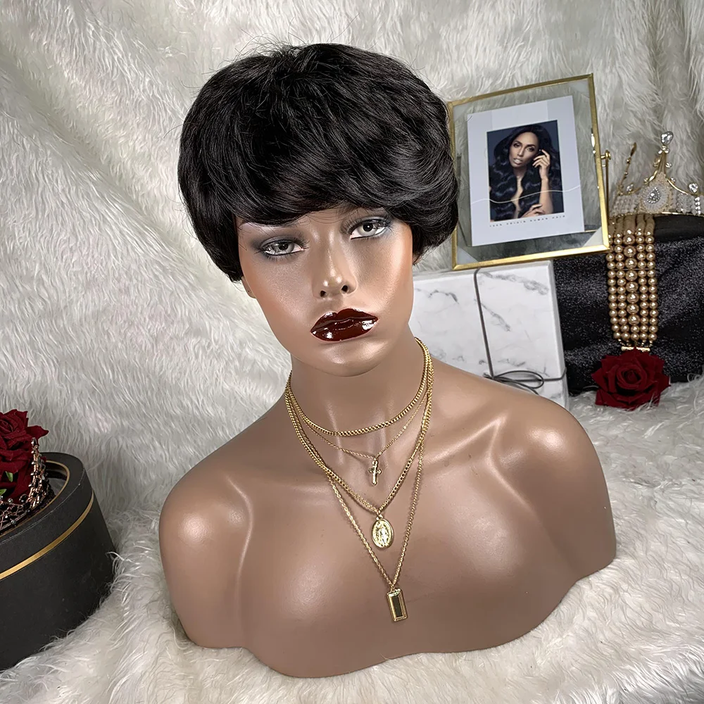 Pixie Cut Machine Made Wigs Short Human Hair Wigs for Black Women Short Straight Black Ladies Wigs
Pixie Cut Machine Made Wigs Short Human Hair Wigs for Black Women Short Straight Black Ladies Wigs